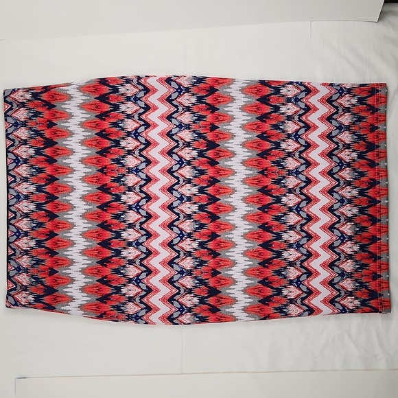 SEQUIN HEART Patterned Pencil Skirt Size L - Picture 10 of 14